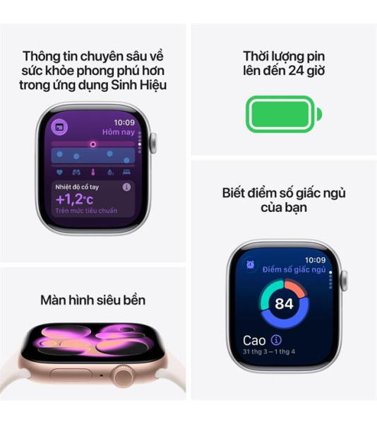 Apple Watch Series 11 GPS + Cellular 42mm viền Titanium dây thể thao