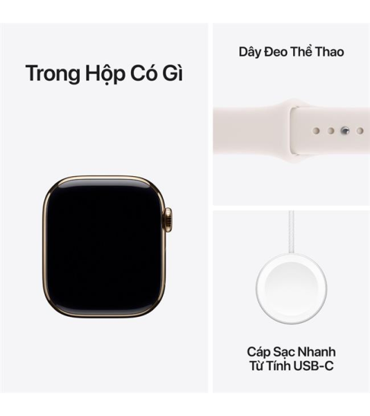 Apple Watch Series 11 GPS + Cellular 42mm viền Titanium dây thể thao