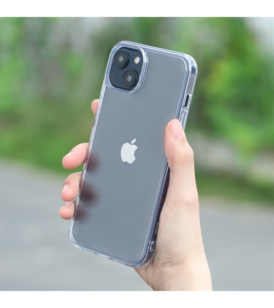 Ốp lưng cho iPhone 15 Plus Nhựa cứng viền dẻo Mipow Tempered Glass PS15B-CR