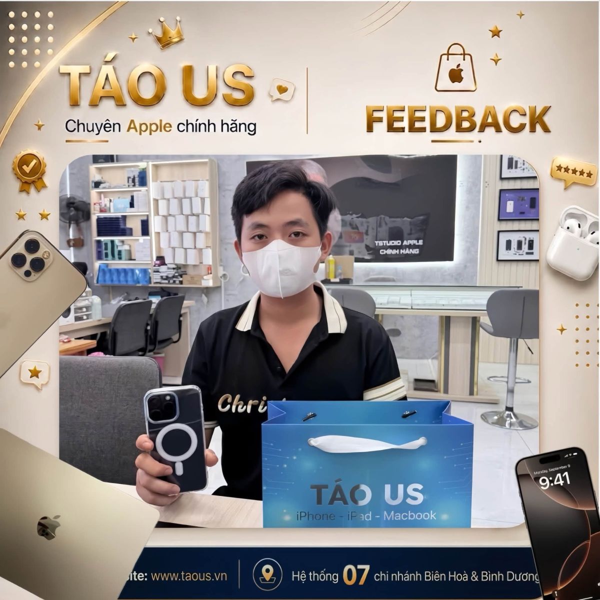 Phốt Táo US khách mua về phải quay lại mua tiếp