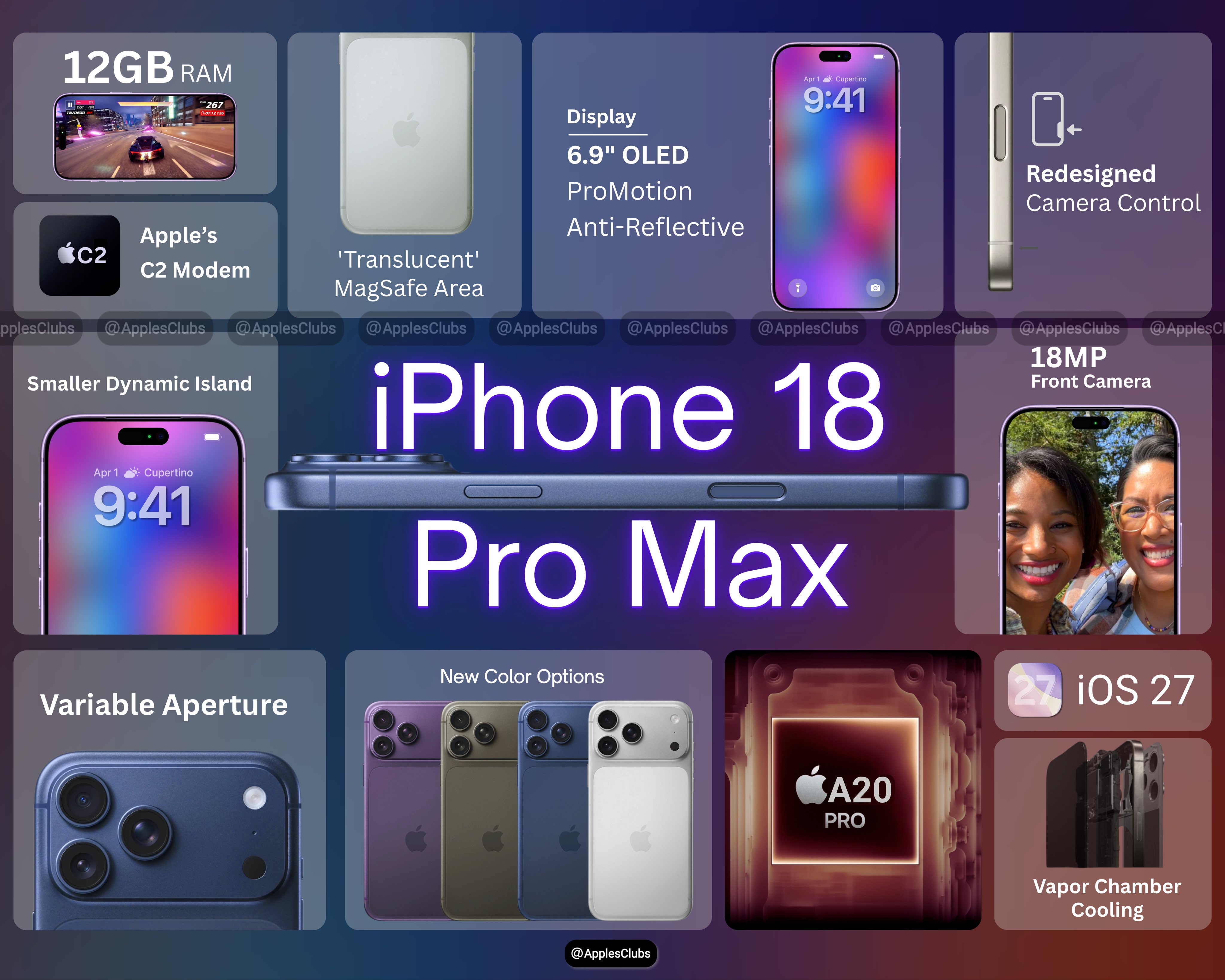 chọn dung lượng iPhone 18 Pro Max khi đặt cọc