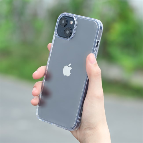 Ốp lưng cho iPhone 15 Plus Nhựa cứng viền dẻo Mipow Tempered Glass PS15B-CR